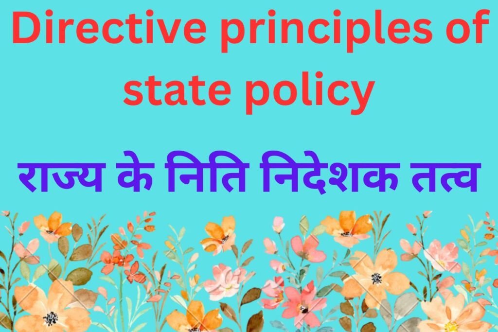 directive principles of state policy